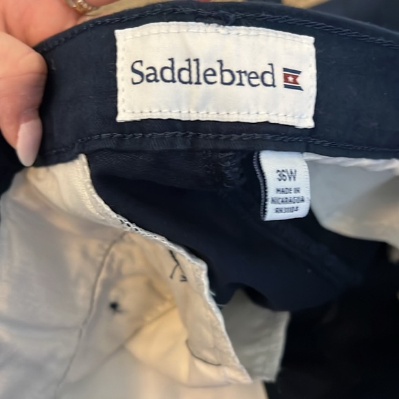 Men’s navy shorts size 36W saddlebred - Picture 3 of 3